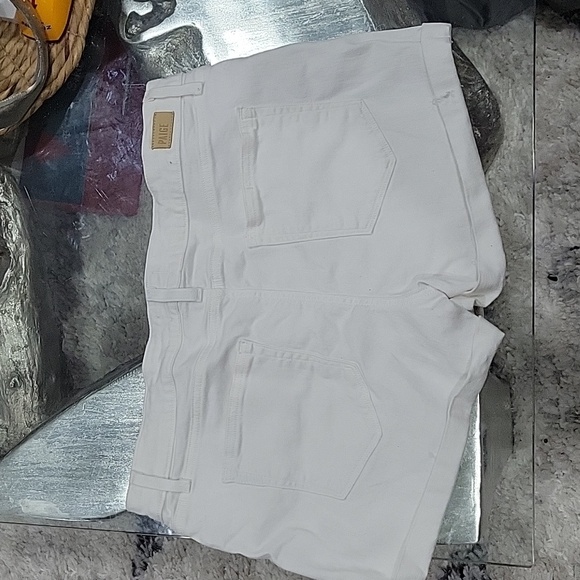 Womens Paige  Jimmy Jimmy Short White Jean Shorts sz 31 - Picture 2 of 7